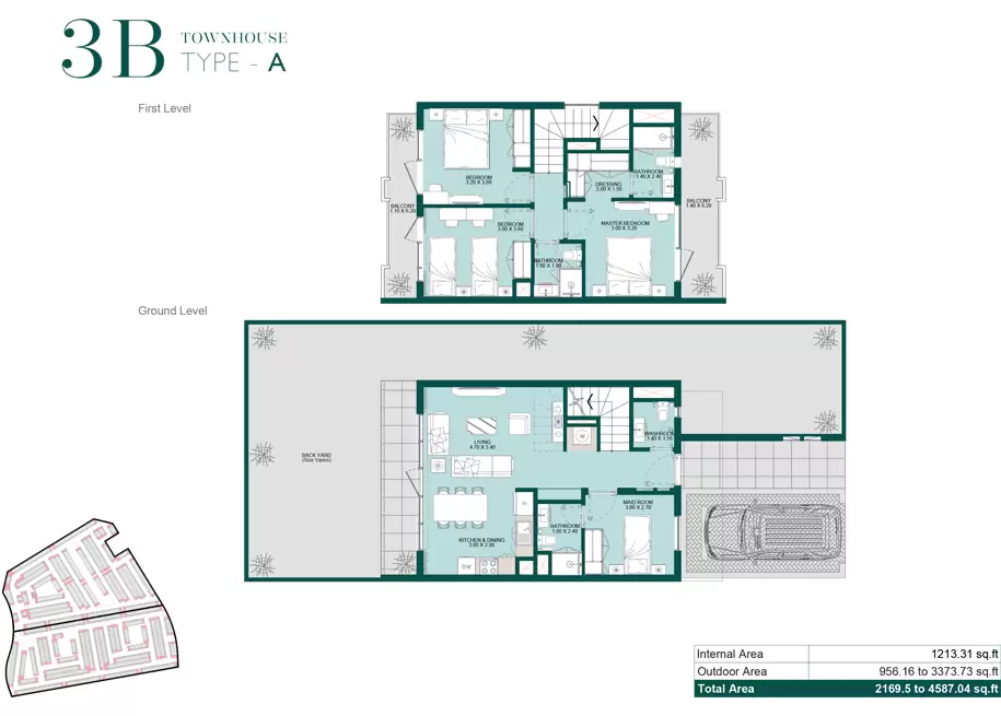 3 Bedrooms-Type A